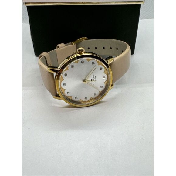 Kate Spade New York Metro 0586 Women\'s Beige Leather Strap Analog Watch JNA115 main image 11